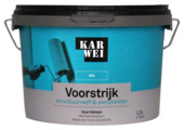 KARWEI voorstrijk structuurverf en sierpleister wit 2,5 liter