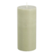 Pilaar kaars stearine lichtgroen - h15xd6,8cm