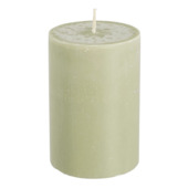 Pilaar kaars stearine lichtgroen - h10xd6,8cm