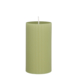 Pilaar kaars licht groen - h13xd7cm