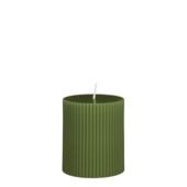 Pilaar kaars donker groen - h8xd7cm