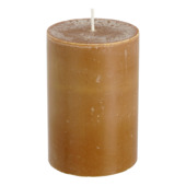 Pilaar kaars donkerbruin - h10xd6,8cm