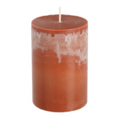  Pilaar kaars terra - h10xd6,8cm