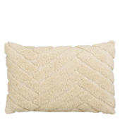 Sierkussen tufted crème - l55xb35xh10cm