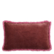 Sierkussen tufted donker roze - l55xb35xh10cm