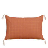 Sierkussen ruit terra - l55xb35xh10cm