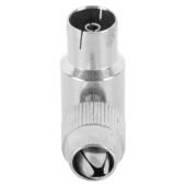 Q-Link coax stekker metaal haaks female