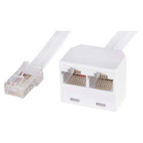 Q-Link telefoon splitter modulair ADSL wit