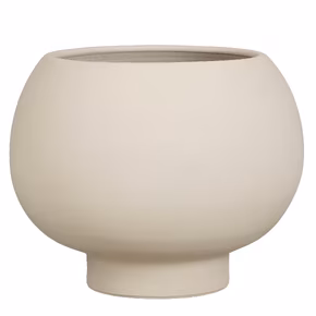 Pot rond licht grijs - h29xd38cm