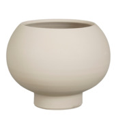 Pot rond licht grijs - h22xd28cm