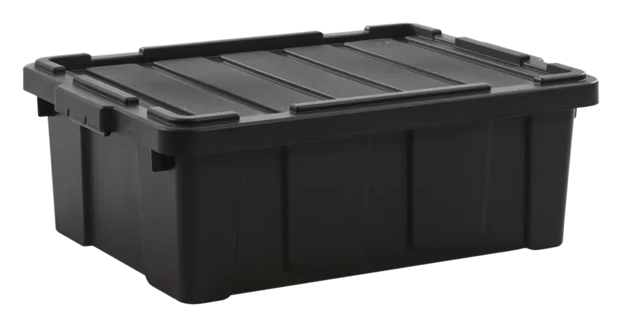 Iris Powerbox Opbergbox - 43L - 100% Recycled Kunststof - Zwart