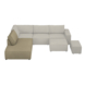 KARWEI modulaire bank James chaise lounge links taupe