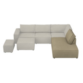 KARWEI modulaire bank James chaise lounge rechts taupe