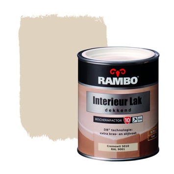 Rambo interieurlak zijdeglans crèmewit (RAL 9001) dekkend 750 ml