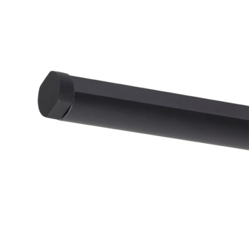 Gordijnroede Mat zwart