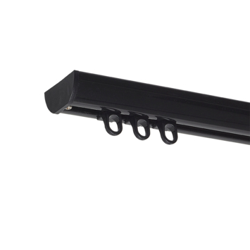 Gordijnrail Deluxe Zwart