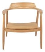 KARWEI fauteuil Kennedy teak bruin naturel