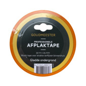 Goudmeester professionele afplaktape gladde ondergrond 50 m x 25 mm