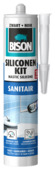 Bison siliconenkit sanitair zwart koker 300 ml