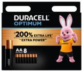 Duracell Batterij AA Alkaline Optimum 8 stuks