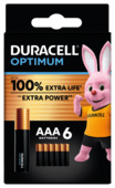 Duracell Batterij AAA Alkaline Optimum 6 stuks