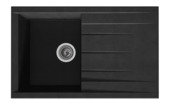 Levica Spoelbak Noa 80x50 cm zwart