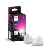 Philips Hue spot - wit en gekleurd licht 4.2W - 2 spots - GU10