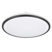 Prolight plafondlamp 28cm LED 12W 1050lm wit/zwart
