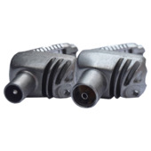 Technetix coax connector haaks male/female