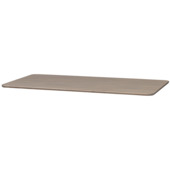 WOOOD tafelblad Tablo afgerond camel 24 mm 200x90 cm