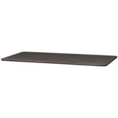 WOOOD tafelblad Tablo afgerond mid brown 24 mm 210x100 cm