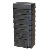 Regenton muurtank BlackLine 276 L zwart kunststof 40 x 60 x 135 cm