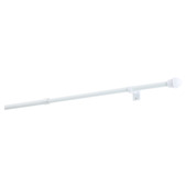 Uitschuifbare caferod wit complete set 50-75 cm