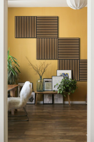 Lattenwand tegel geolied eiken 55,3x55,3 cm, dikte 22 mm - 2 stuks per pak (0,612m²)