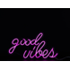 Neon wandlamp Good Vibes 42x24cm USB-C oplaadbaar 