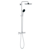 Grohe douchesysteem Vitalio Start 250 met handdouche en thermostaatkraan 2 standen chroom, max. 8,0 L/min bij 3 bar - hartafstand kraan 15 cm