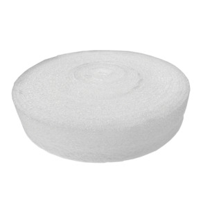Randstrook met folie 0,8 x 10 cm, 25m lang