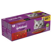Whiskas kattenvoer classic selectie in saus adult 40 stuks