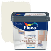 Flexa Mooi Makkelijk deuren & kozijnen lak zijdeglans RAL 9010 gebroken wit 750 ml