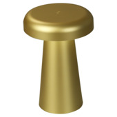 Tafellamp Myco draadloos LED 3W USB oplaadbaar, messing