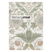 Behangstaal vliesbehang William Morris at Home Strawberry Thief Saliegroen & Roze (dessin 124233)