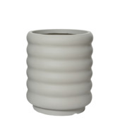 Bloempot Tess lichtgrijs fibreclay Ø 32 cm