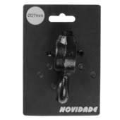 Novidade steigerbuis koppelstuk met haak zwart ø 27 mm