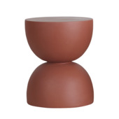 KARWEI bijzettafel zandloper Fay bruin klei ø 40 cm