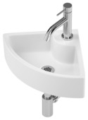 Atlantic fonteinset Ozzy hoekmodel wit