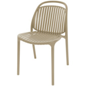 Tuinstoel Victor zand beige kunststof