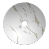 Atlantic waskom Jimmy marmer wit