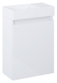 Atlantic Toiletmeubel Imani wit met witte wastafel