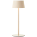 Brilliant tafellamp Jona voor buiten met USB oplaadbare accu, beige