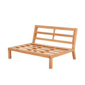 Wakefield palletbank Lina light teak acaciahout 120 cm